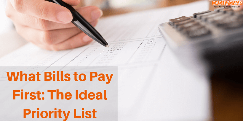 What Bills to Pay First: The Ideal Priority List