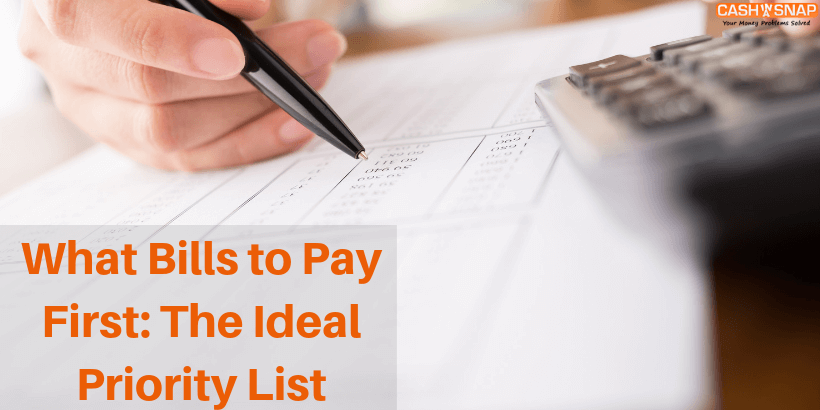 What Bills to Pay First The Ideal Priority List