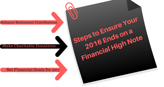 5 Steps to Ensure Your 2016 Ends on a Financial High Note