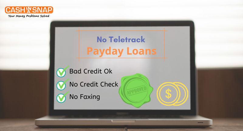No Teletrack Payday Loans Gegarandeerde Goedkeuring